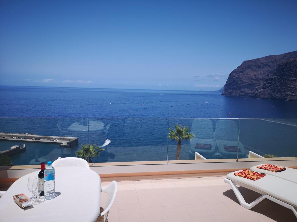 Magical Apt. With Sea View & Cliff Acantilado de los Gigantes Luaran gambar